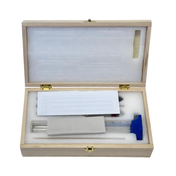 Набір ареометрів АСП-3 у дерев'яному футлярі з мірним циліндром 100мл