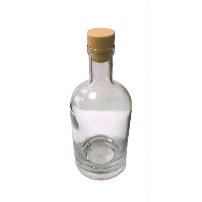 Пляшка "Хлоя" для напоїв 700 мл (скло) із пробкою, 4 шт