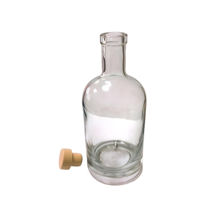 Пляшка "Хлоя" для напоїв 700 мл (скло) із пробкою, 4 шт