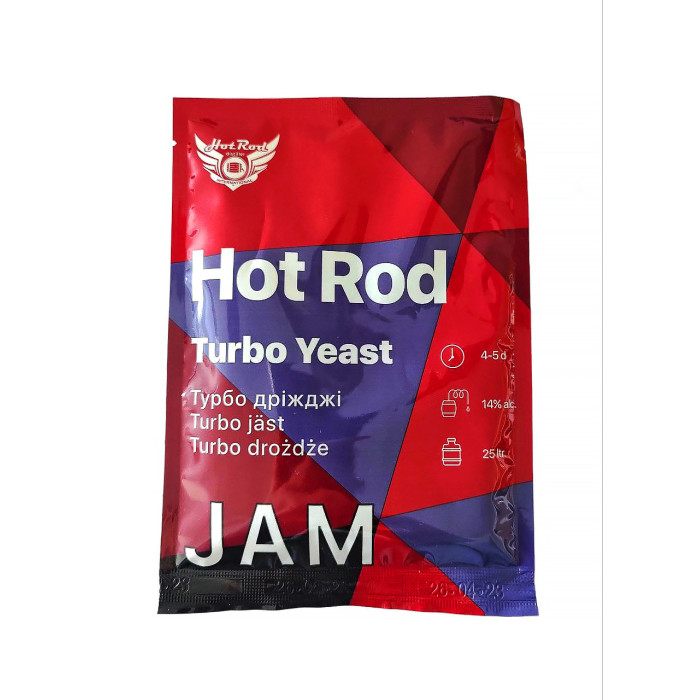Спиртові турбо дріжджі Hot Rod Jam на 25 л (69 г) для фруктових браг