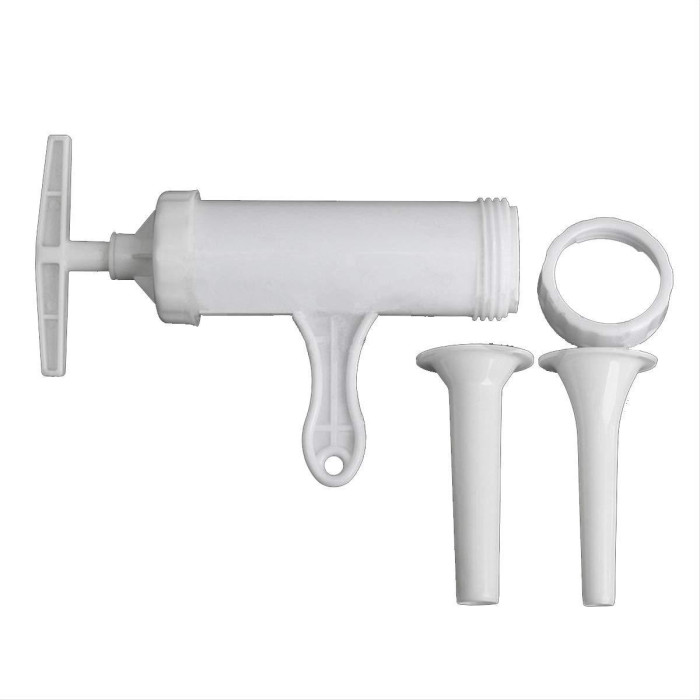 Ручний шприц для виготовлення ковбаси пластиковий гвинтовий