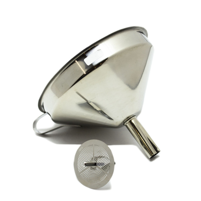 Вирва (лійка) металева з фільтром 130мм